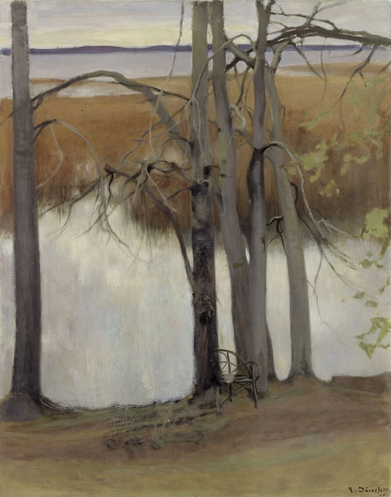 Eero Järnefelt - 105, Riva del lago con canneti, Ateneum, Kluuvi, Helsinki